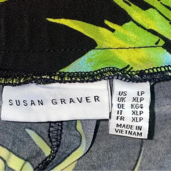 Susan Graver Summer Tropical Capris Size LP - Picture 9 of 9